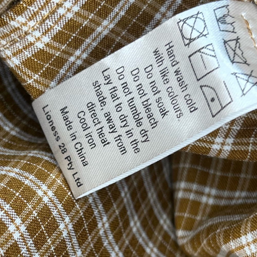 Lioness gingham mini dress - size small - Picture 11 of 15